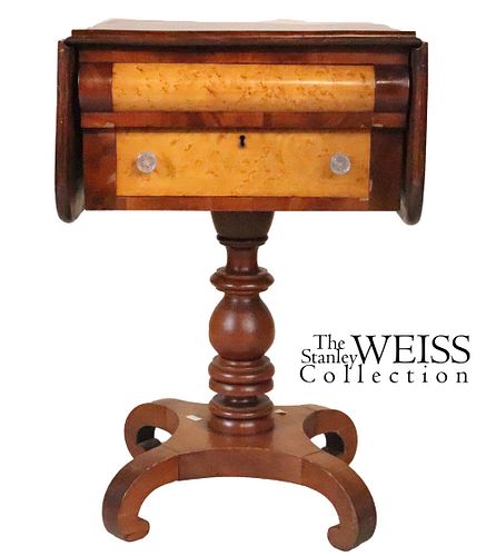 Classical Cherry and Bird's Eye Maple Workstand