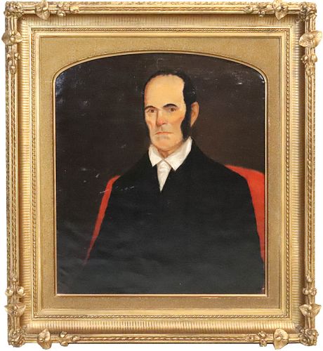 Oil on Canvas, Portrait of Captain Moses Hall