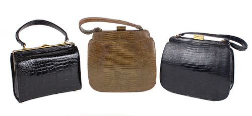 Three Vintage Palizzio Handbags