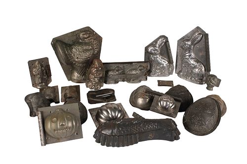 Group of Cast Iron Chocolate and Dessert Molds