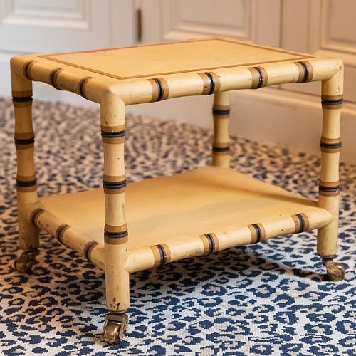 Faux Bamboo Painted Telephone Table