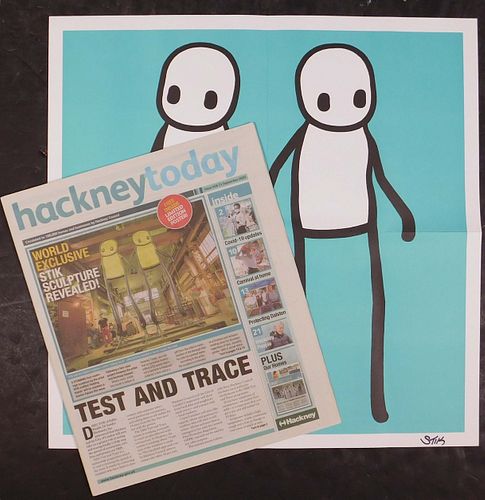 STIK: Hackney Today STICK Poster (Turquoise)