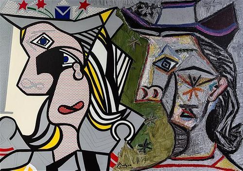 Josef Levi, (American, b. 1938), Still Life with Lichtenstein and Picasso, 1984