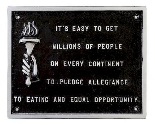 Jenny Holzer, (American, b. 1950), Selection from the Survival Series (It's easy to get millions...), 1983-85