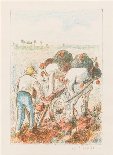 * Camille Pissarro, (French, 1831-1903), La Charrue (from Les Temps Nouveaux), 1901