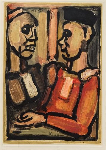 * Georges Rouault, (French, 1871-1958), Juges (from Les Fleurs du Mal), 1938