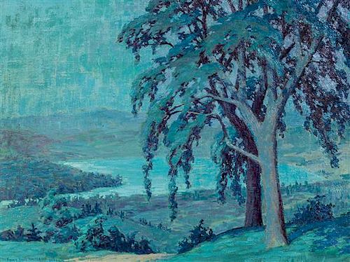 * Frank Reed Whiteside, (American, 1866-1929), Landscape, 1921