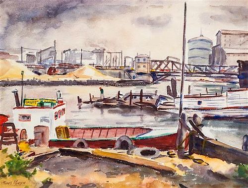 Tunis Ponsen, (American, 1891–1968), Chicago River