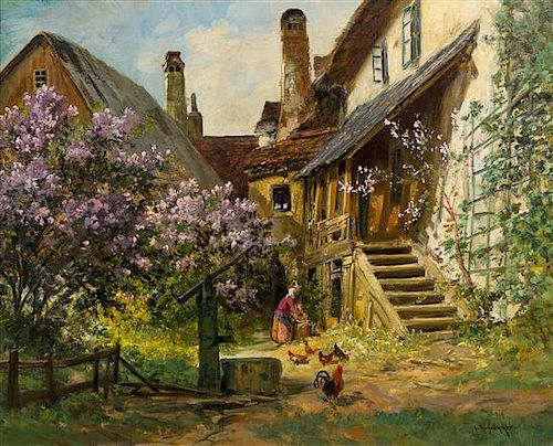 Alois Arnegger, (Austrian, 1879–1967), Alpine Cottage