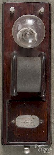 Boettger & White watchmaker's demagnetizer with remains of original box, 15 1/2'' l.
