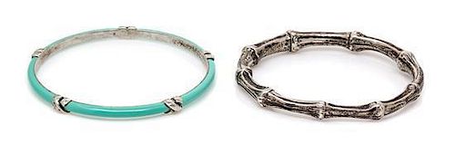 A Collection of Sterling Silver Bangles, Tiffany & Co., 40.00 dwts.