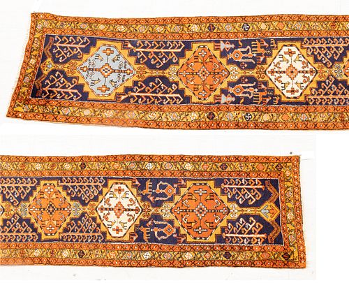 Persian Hamadan Handwoven Wool Runner, W 2' 8'' L 14' 3''