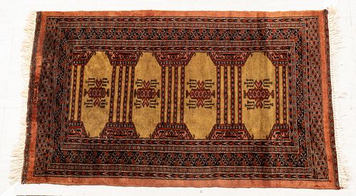 Bokhara Handwoven Wool Rug, W 3' 1'' L 5' 2''