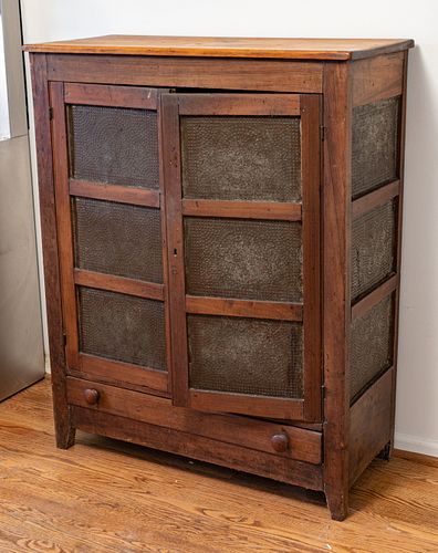American Country Pine Pie Safe, 19Th C., H 49", W 39"