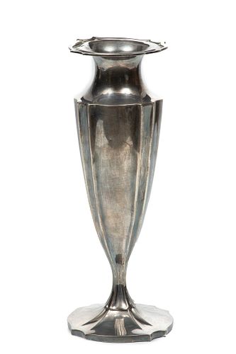 Gorham (American, 1831) Art Nouveau Sterling Silver Vase, H 9.75'' Dia. 3.5'' 8.39t oz