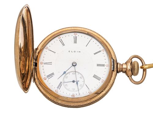 Elgin National Watch Co. Pocket Watch With Keystone Gold-filled Case,  Early 20th C., 50mm Diameter