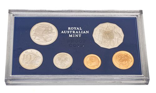 Proof Coin Set, Royal Australian Mint, Canbera C. 1979, 6 pcs