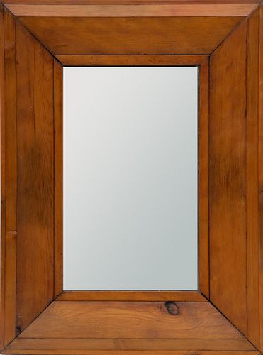 Country American Pine Frame Wall Mirror 1890 H 26 W 19