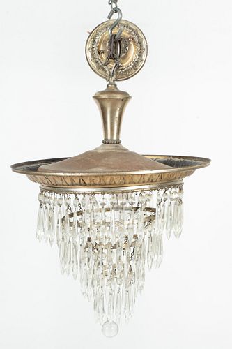 Crystal Four-Tier Chandelier, H 16'' Dia. 20''