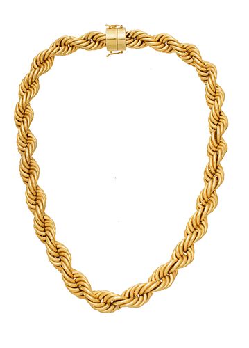 14K Yellow Gold Necklace L 17.5'' 1.96t oz