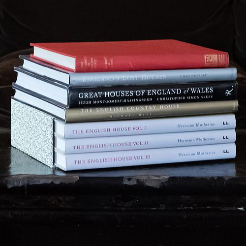 Group of Ten Books on English Houses and Interiors