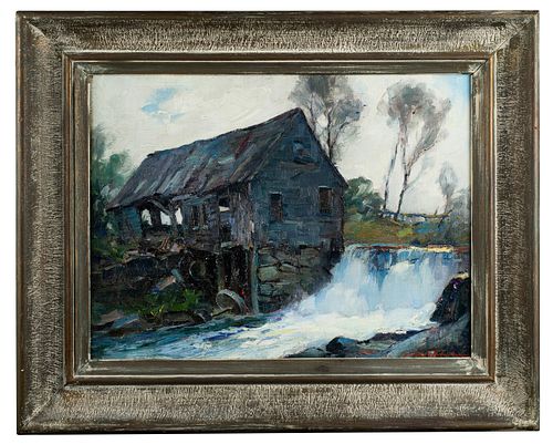 Stanley Woodward (1890-1970) 'The Old Grist Mill, Sudbury, MA, c.1920'