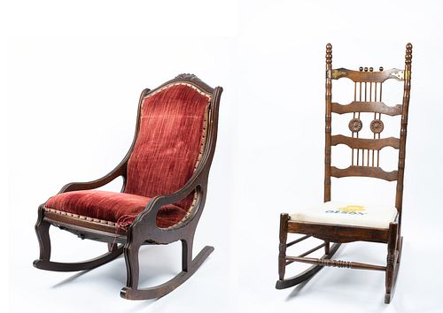 Two Victorian Rocking Chairs