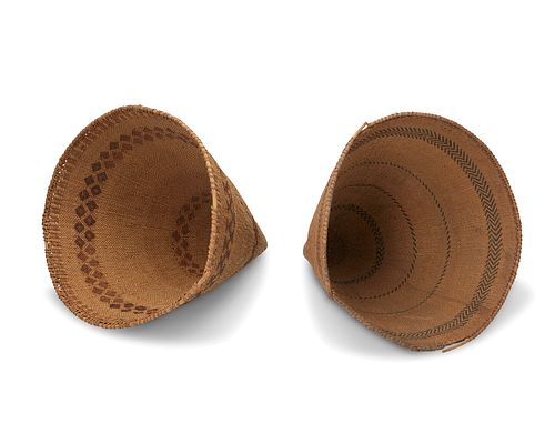 Two Paiute burden baskets