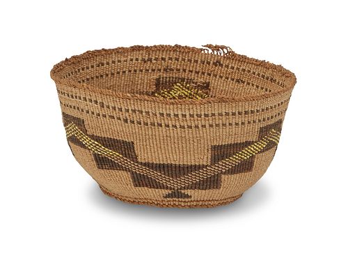 A polychrome Hupa/ Yurok/Karuk basket