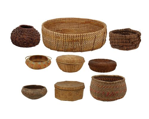 A mixed group of baskets