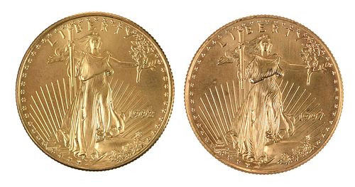 Two Half Ounce American Gold Eagles