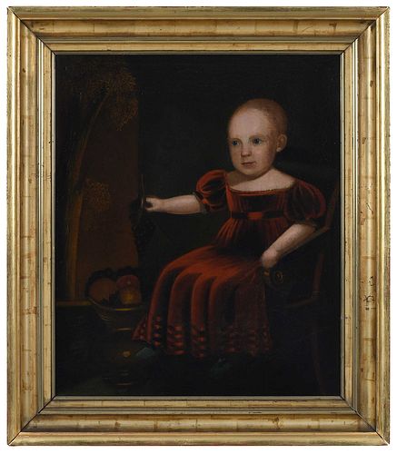 Folk Portrait of a Young Child