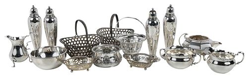 15 Pieces Silver Table Objects