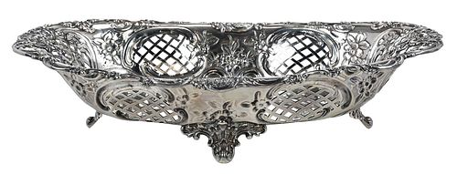 Tiffany Sterling Oval Openwork Bowl