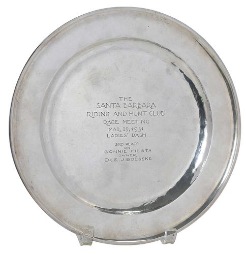 William Waldo Dodge Sterling Trophy Plate