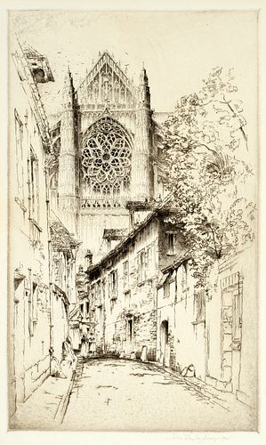 John Taylor Arms (1887-1953) 'The Rose, Beauvais, 1925'