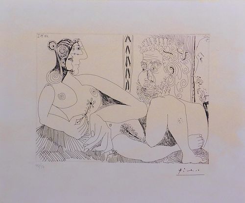 Pablo Picasso: Femme Nue avec tete grand