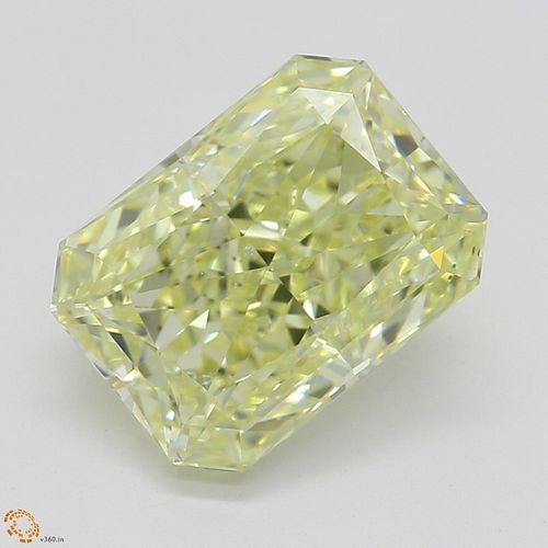 2.01 ct, Natural Fancy Yellow Even Color, SI1, Radiant cut Diamond (GIA Graded), Appraised Value: $41,500 