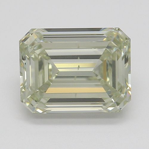 1.50 ct, Natural Fancy Light Grayish Greenish Yellow Even Color, VS2, Emerald cut Diamond (GIA Graded), Appraised Value: $45,400 