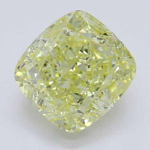 2.43 ct, Natural Fancy Yellow Even Color, VVS2, Cushion cut Diamond (GIA Graded), Appraised Value: $58,900 