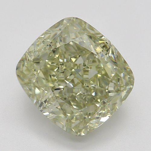 2.16 ct, Natural Fancy Brownish Greenish Yellow Even Color, VVS2, Cushion cut Diamond (GIA Graded), Appraised Value: $21,800 