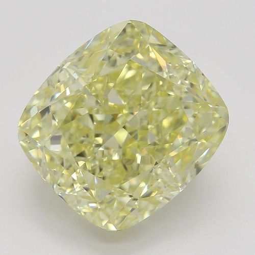 5.27 ct, Natural Fancy Light Yellow Even Color, VS2, Cushion cut Diamond (GIA Graded), Appraised Value: $154,900 
