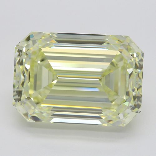 10.03 ct, Natural Fancy Light Yellow Even Color, VVS1, Emerald cut Diamond (GIA Graded), Appraised Value: $603,700 