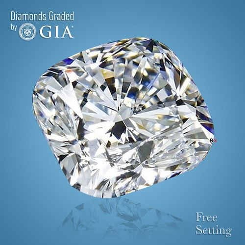 NO-RESERVE LOT: 1.51 ct, E/IF, Cushion cut GIA Graded Diamond. Appraised Value: $55,800 