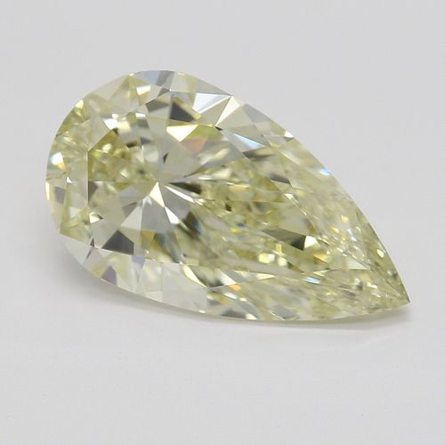 2.01 ct, Natural Fancy Light Yellow Even Color, VVS1, Pear cut Diamond (GIA Graded), Appraised Value: $40,600 