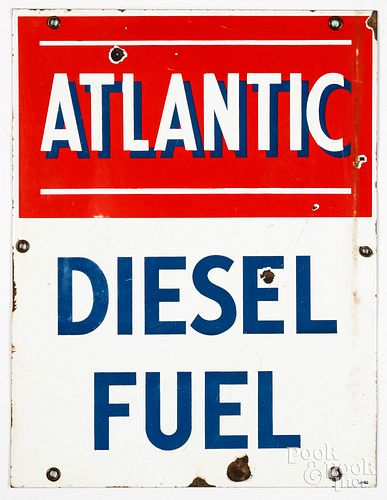 Atlantic Diesel Fuel advertising pump sign