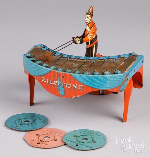 Wolverine tin lithograph Zilotone musical toy