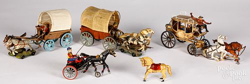 Group of horse toys