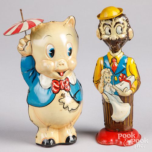 Two Marx tin lithograph character toys
