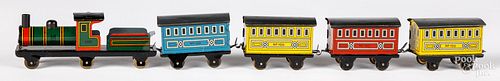 Hess tin train set penny toy